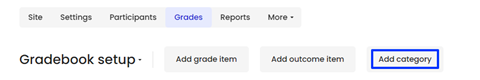 Gradebook Setup - Add Category